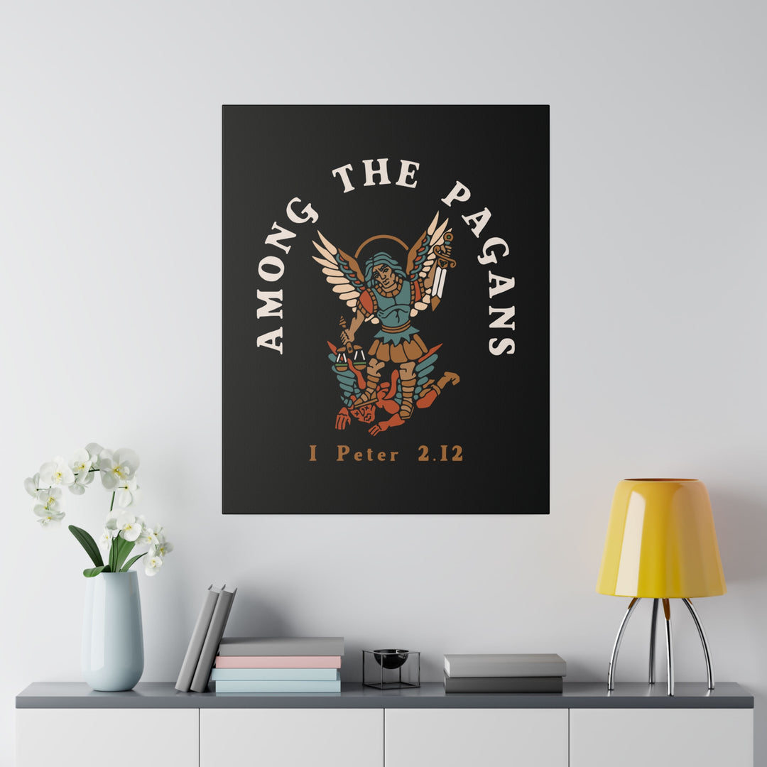 Saint Michael Slaying the Devil Matte Canvas, 24"x30"