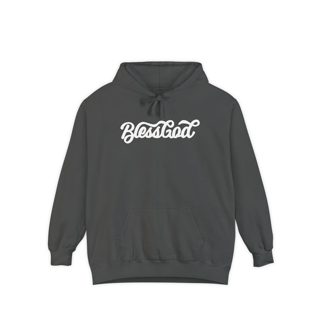 Vintage Bless God Faded Hoodie (Comfort Colors)