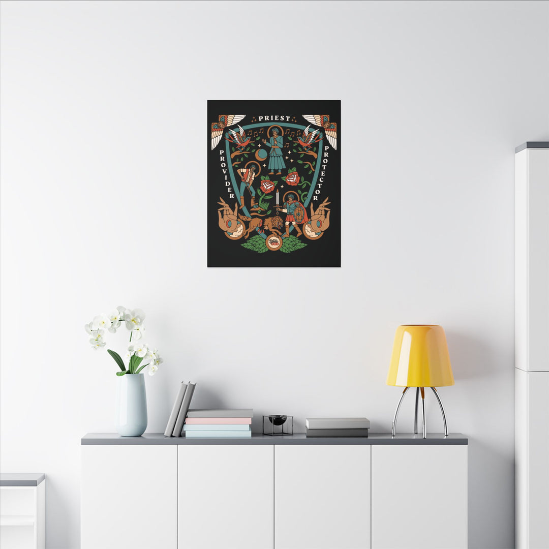Priest Provider Protector Matte Canvas, 24"x30"