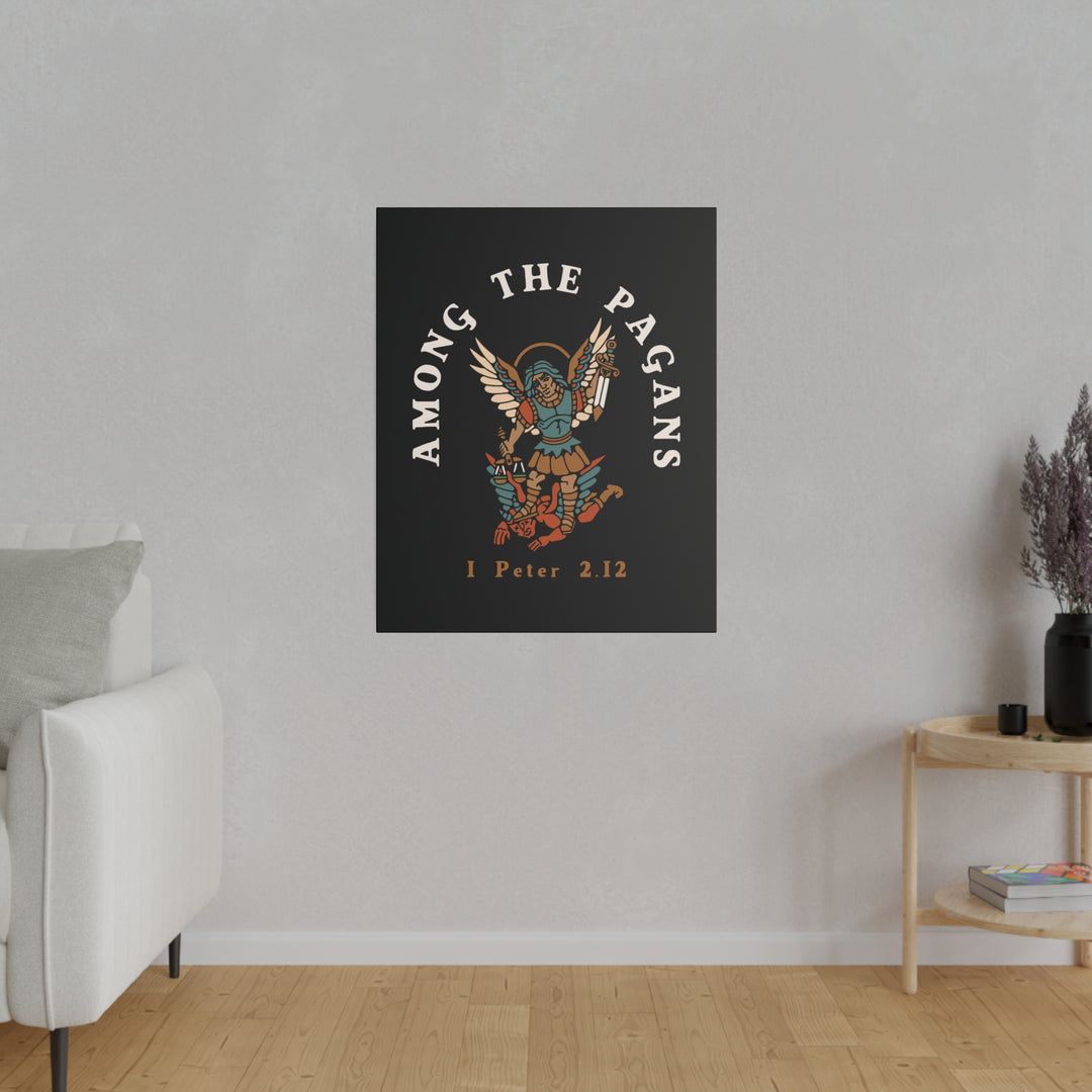 Saint Michael Slaying the Devil Matte Canvas, 24"x30"