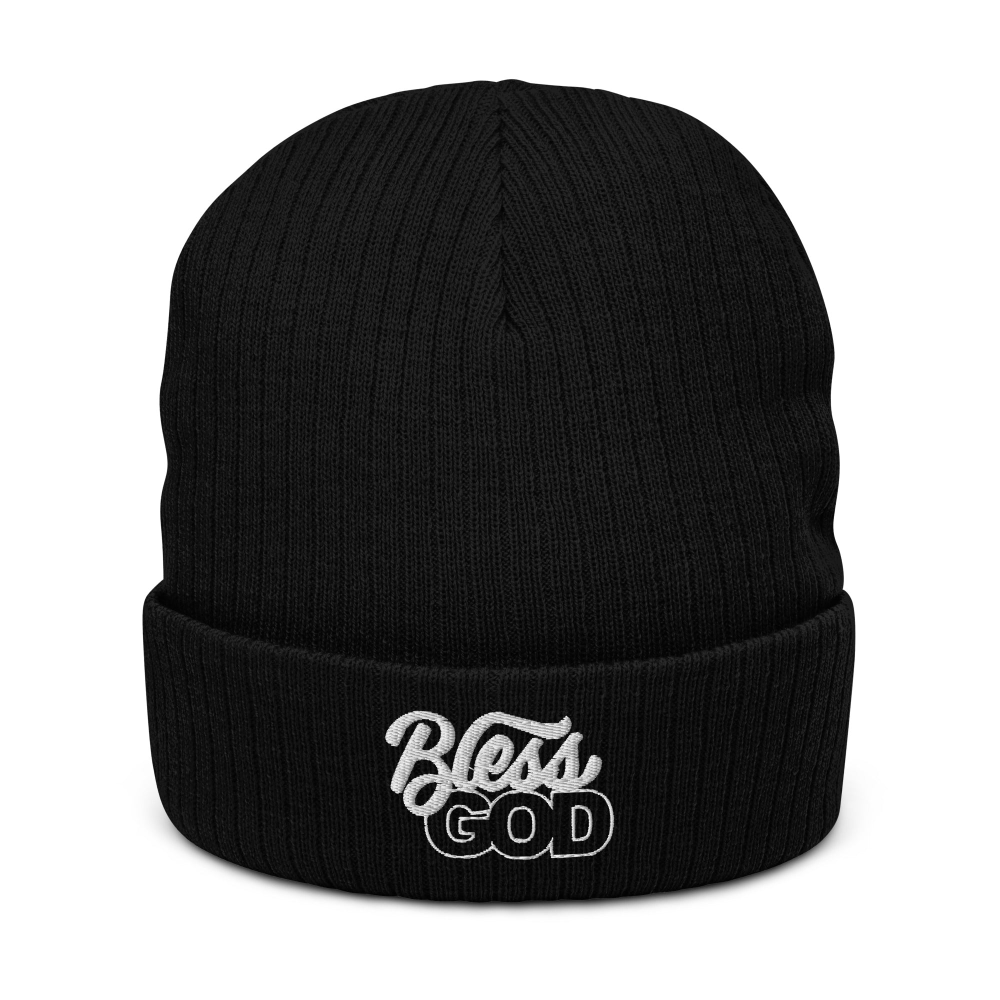 Bless God Ribbed Knit Beanie – Bless God Shop